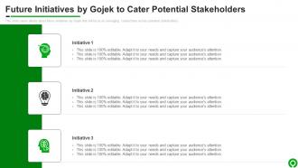 Future Initiatives By Gojek To Cater Potential GOJEK Investor Funding Elevator Pitch Deck
