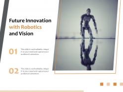 Future innovation with robotics and vision