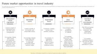Future Market Opportunities In Travel Industry FIO SS