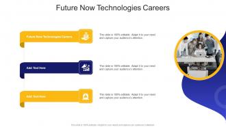 Future Now Technologies Careers In Powerpoint And Google Slides Cpb