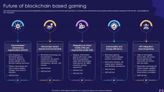 Future Of Blockchain Based Gaming Introduction To Blockchain Enabled Gaming BCT SS