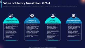 Future Of Literary Translation Gpt 4 Chatgpt Revolutionizing Translation Industry ChatGPT SS