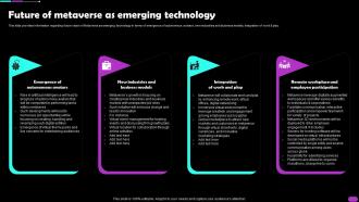 Future Of Metaverse As Emerging Technology Metaverse Everything AI SS V
