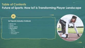 Future Of Sports How IoT Is Transforming Player Landscape Powerpoint Presentation Slides IoT CD Slides Interactive