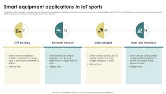 Future Of Sports How IoT Is Transforming Player Landscape Powerpoint Presentation Slides IoT CD Editable Interactive