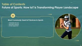 Future Of Sports How IoT Is Transforming Player Landscape Powerpoint Presentation Slides IoT CD Researched Interactive