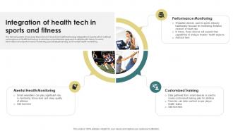 Future Of Sports Integration Of Health Tech In Sports And Fitness IoT SS