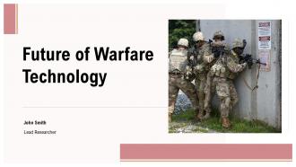 Future Of Warfare Technology PPT Guidelines ACP Future Of Warfare Technology PPT Guidelines ACP