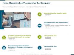 Future opportunities prospects for the company raise funding from corporate round ppt icons