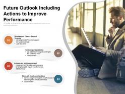 Future outlook including actions to improve performance