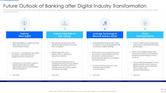 Future outlook of banking application of digital industry transformation ppt mockup