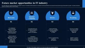 Future Outlook Of IT Industry FIO MM Analytical Template