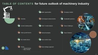 Future Outlook Of Machinery Industry FIO MM Informative Impactful