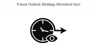Future Outlook Strategy Monotone Icon In Powerpoint Pptx Png And Editable Eps Format