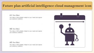Future Plan Artificial Intelligence Cloud Management Icon