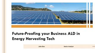 Future Proofing Your Business ALD In Energy Harvesting Tech PPT Outline ACP