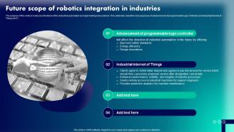 Future Scope Of Robotics Integration Robotic Integration In Industries IT