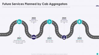 Future services planned taxi aggregator investor funding elevator pitch deck