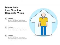 Future state icon directing corporate vision