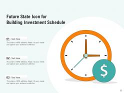 Future state icon forecast corporate organizational goal investment schedule