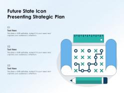 Future state icon presenting strategic plan