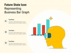 Future State Icon Representing Business Bar Graph