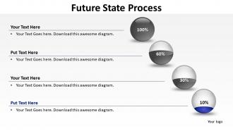 Future state shown by transparent glass container filling up in stages powerpoint templates 0712