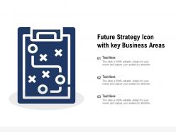 Future strategy icon with key business areas