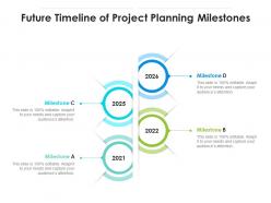 Future timeline of project planning milestones