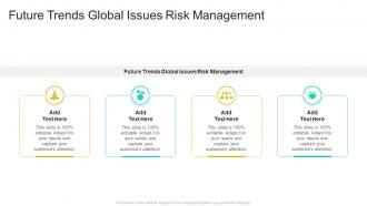 Future Trends Global Issues Risk Management In Powerpoint And Google Slides Cpb