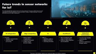 Future Trends In Sensor Networks For IoT
