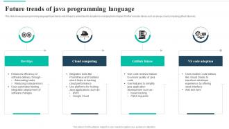 Future Trends Of Java Programming Language