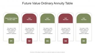 Future Value Ordinary Annuity Table In Powerpoint And Google Slides Cpb
