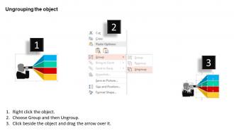 Instructions for ungrouping an object in a software application