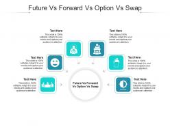 Future vs forward vs option vs swap ppt powerpoint presentation styles guidelines cpb