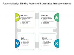 Futuristic design thinking process with qualitative predictive analysis