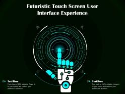 Futuristic touch screen user interface experience