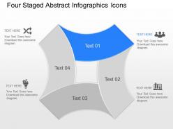 Fw four staged abstract infographics icons powerpoint template