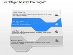 Fx four staged abstract info diagram powerpoint template
