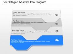 Fx four staged abstract info diagram powerpoint template