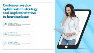 G36 Customer Service Optimization Strategy And Implementation To Increase Base