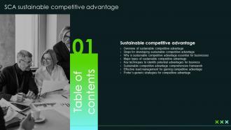 G42 Table Of Contents SCA Sustainable Competitive Advantage Ppt Powerpoint Presentation Gallery