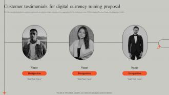 G81 Customer Testimonials For Digital Currency Mining Proposal Ppt Powerpoint Presentation Summary