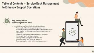 G9 Table Of Contents Service Desk Management To Enhance Support Operations