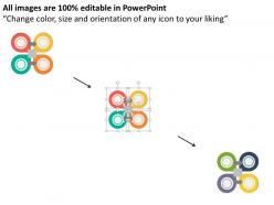 82699680 style circular hub-spoke 4 piece powerpoint presentation diagram infographic slide