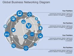 Ga global business networking diagram flat powerpoint design