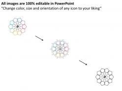 Ga ten staged pentagon business concept diagram flat powerpoint design