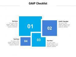 Gaap checklist ppt powerpoint presentation summary topics cpb