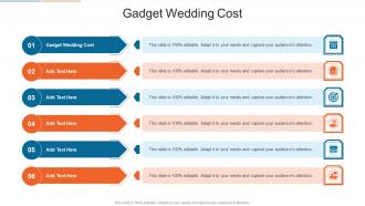 Gadget Wedding Cost In Powerpoint And Google Slides Cpb