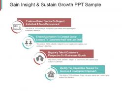 Gain Insight And Sustain Growth Ppt Sample